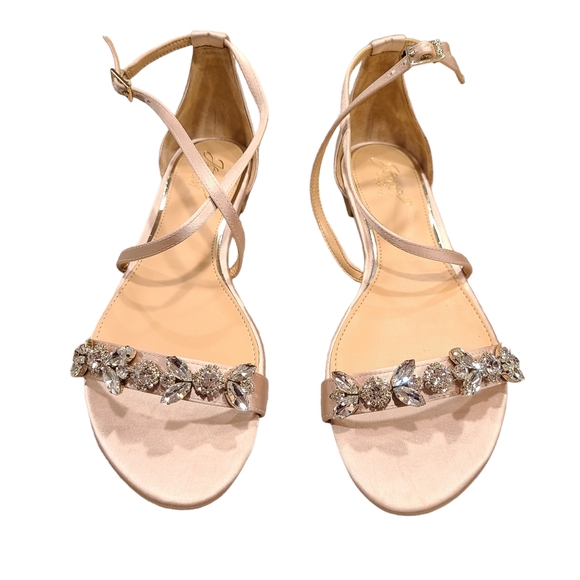 Jewel Badgley Mischka Shoes Tessy Embellished Sandal By Jewel